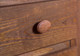 Woodlands Brown Cherry Media Chest knob detail