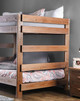 Woodlands Brown Cherry Bunk Beds full end detail