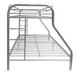 Weston Silver Twin over Queen Bunk Bed Side View