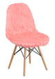 Hermosa Pink Yeti Faux Fur Teen Chairs
