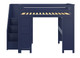 Braxton Blue All in One Full Size Loft Bed Front View