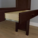 Silas Espresso L Shape Loft Bed Desk Drawer Detail