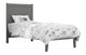 Orio Gray Twin Bed Frame with Headboard