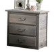 Wooddale Distressed Gray Nightstand with Drawers