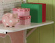 Little Bo Peep Pink Twin Girls Loft Bed Shelf Detail