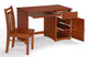 Eastwood Cherry Student Desk Chair shown with Optional Student Desk Open