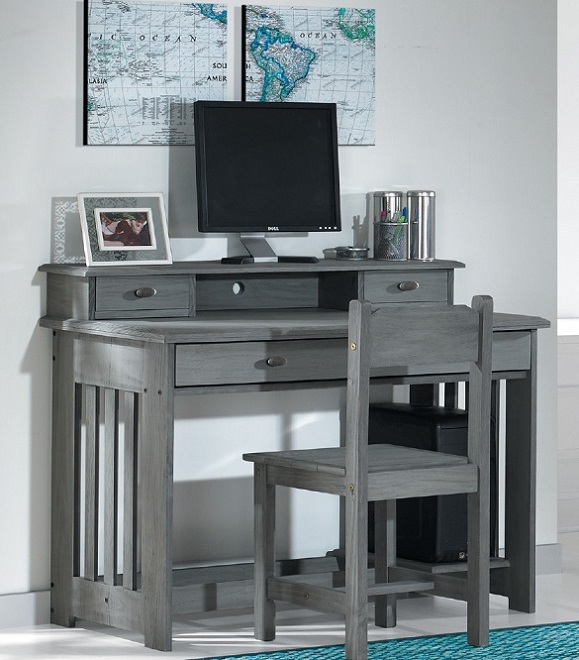 Ameriwood dove grey student desk with hutch cheap