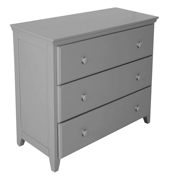 3 drawer grey dresser Modern Farmhouse 3-Drawer Dresser