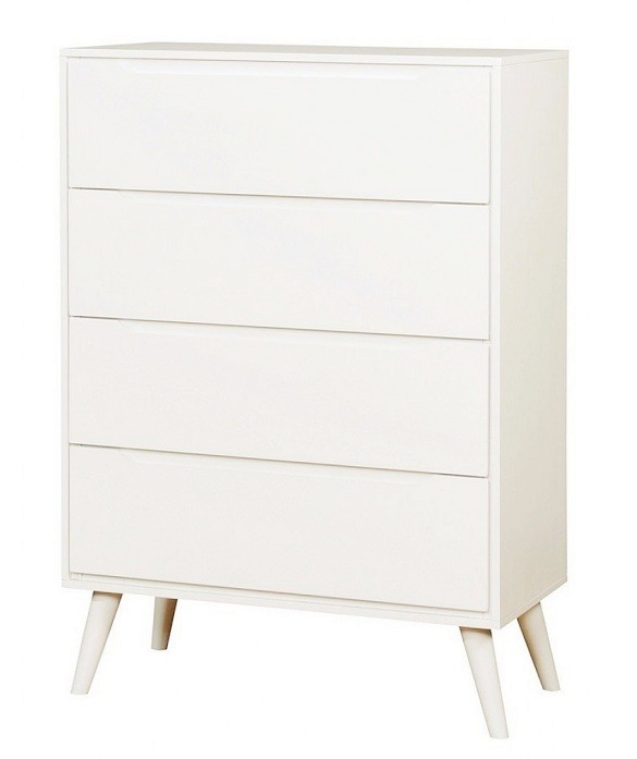 【カデル】cadeal 4drawer chest Cadelle White 4 Drawer Chest