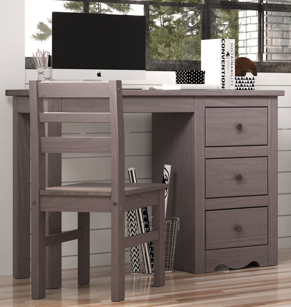 Tribeca Distressed Walnut Vanity Desk