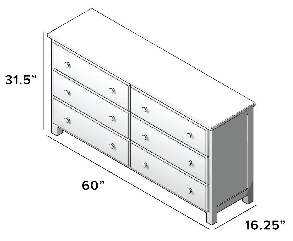 average dresser size Modern 8-Drawer Large Fabric Dresser With Sturdy Wood Frame - Bed Bath & Beyond