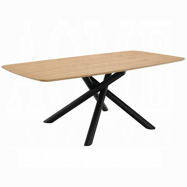 Included Lawton DN03765 fixed dining table. This five-piece offer also includes four Hillary DN02306 chairs, shown separately.