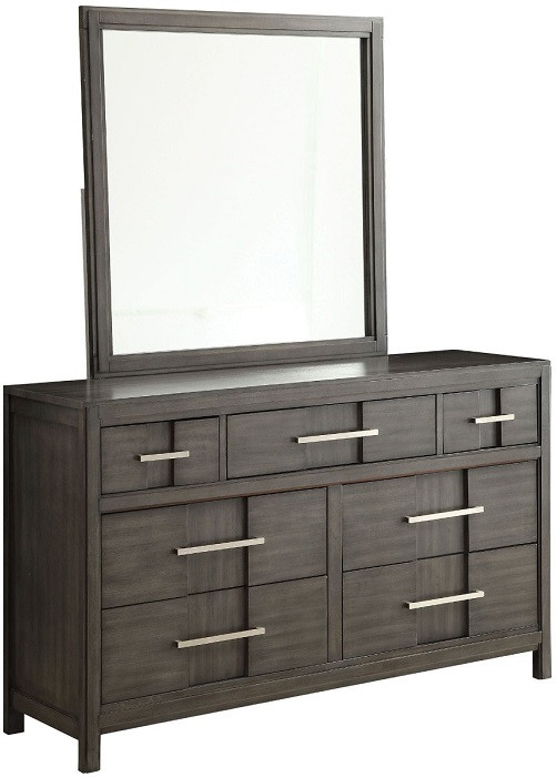 Finley Seven Drawer Dresser Driftwood Grey