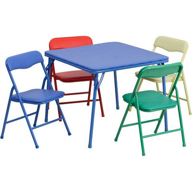 Kids Folding Table and Chairs Set