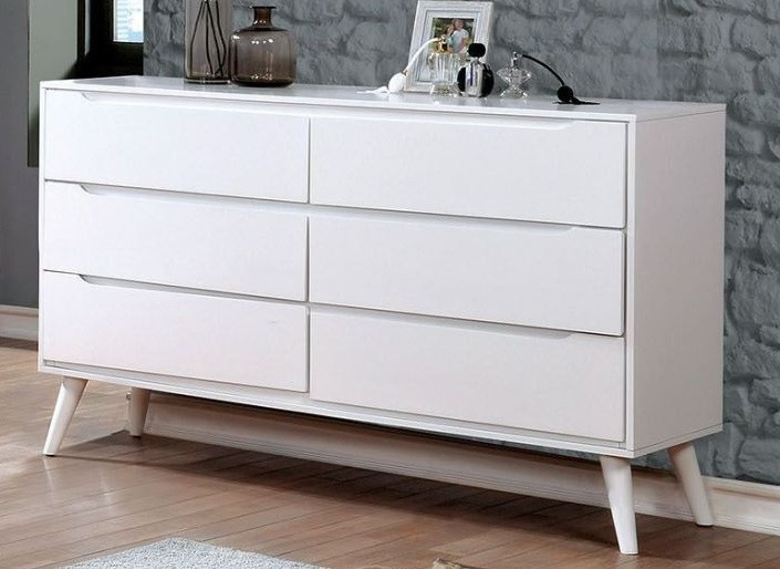 Cadelle White 6 Drawer Dresser Cadelle White 6 Drawer Dresser