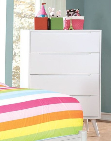 【カデル】cadeal 4drawer chest Cadelle White 4 Drawer Chest