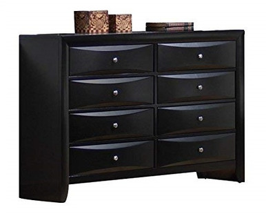 Manville Black 8 Drawer Dresser Manville Black 8 Drawer Dresser