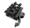 QD 3 Slot Angle Mount Quick Release Double Picatinny/Weaver Rifle See-Throu Rail