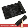 Long AR15 Gun Cleaning Bench Mat with Rifle Parts List Non-Slip 12" x 36" NEW