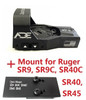 Ade Advanced Optics Zantitium RD3-015 Red Dot Reflex Sight for Ruger SR9,SR9C,SR40C,SR40,SR45 Pistol