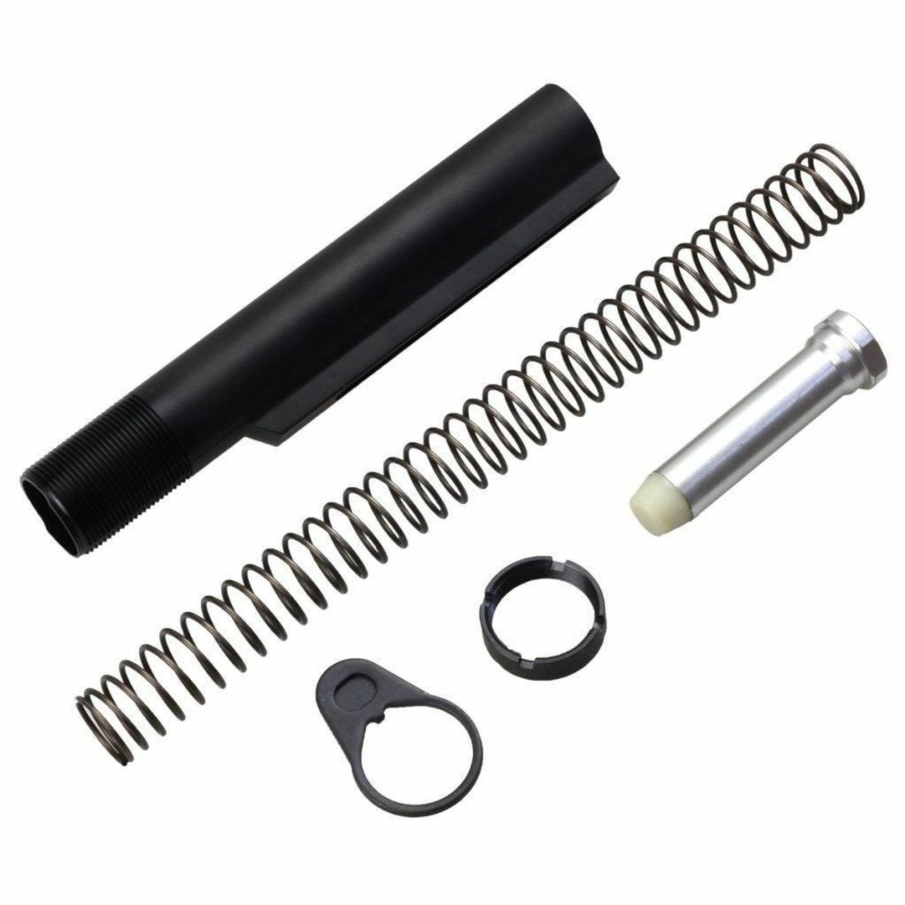 Mil-Spec B∪ffer Tube Kit. Spring Industrial Grade Steel W Spec T∪be 5 Pc Kit