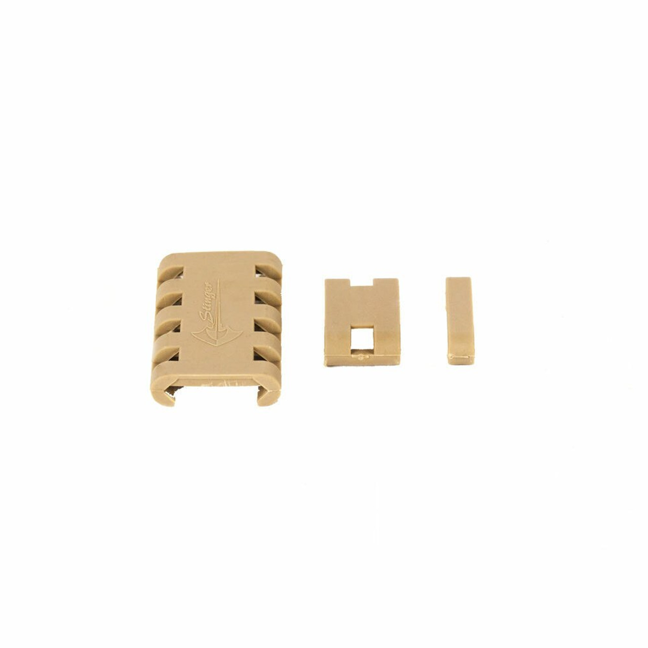 TAN/ FDE! PACK OF 20 PIECES!! 1 2 5 SLOTS PICATINNY WEAVER RAIL COVER KEYMOD SQUARE