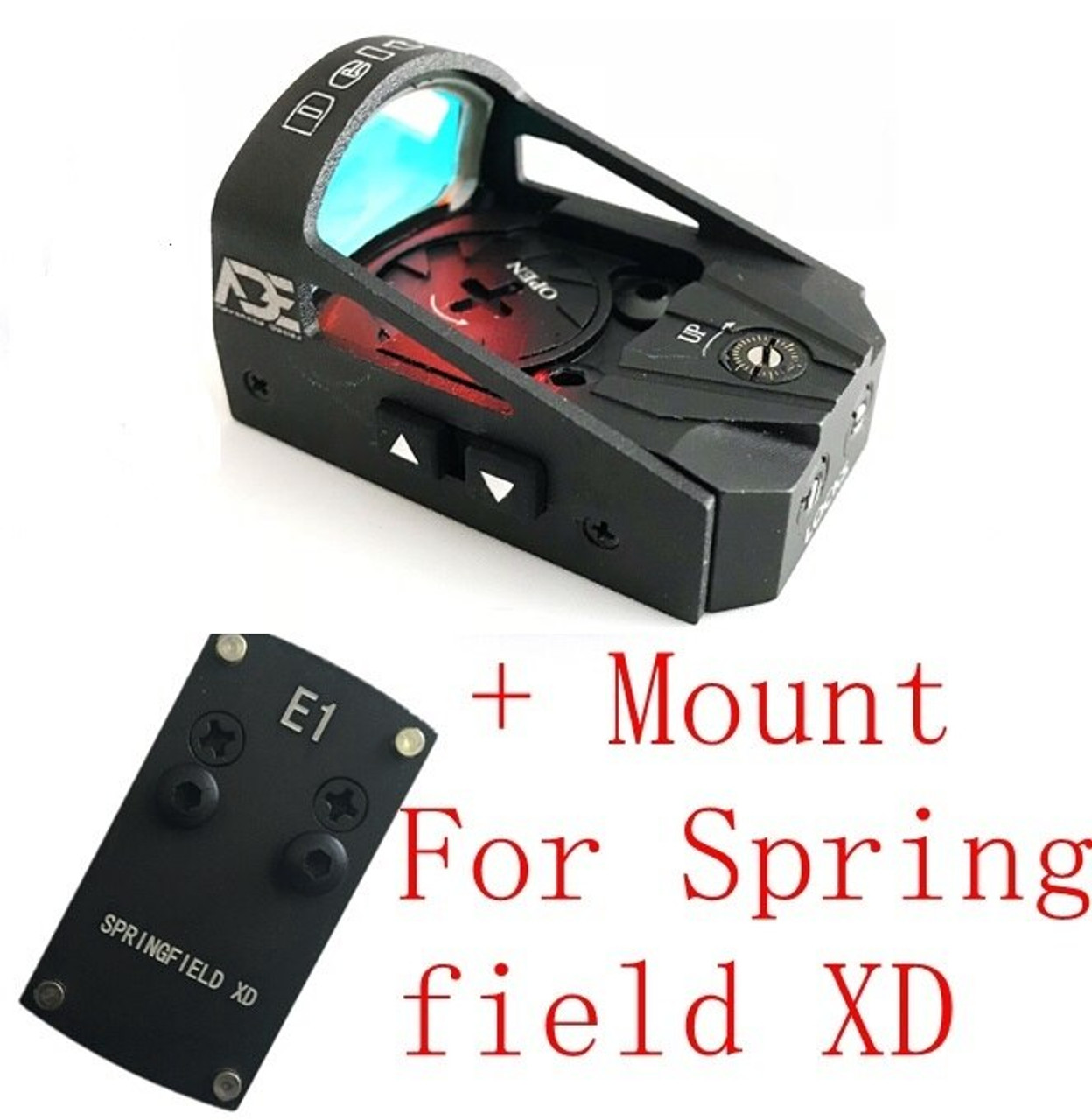 Ade RD3-012 Waterproof RED Dot Compact Reflex Sight Pistol 4 Springfield XD