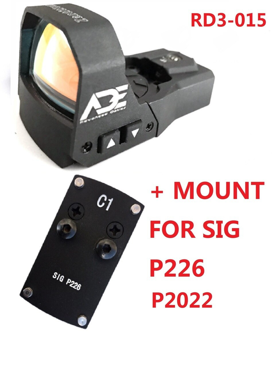 Ade RD3-015 Zantitium RED Dot Waterproof Reflex Sight for Sig-Sauer-P226 P2022