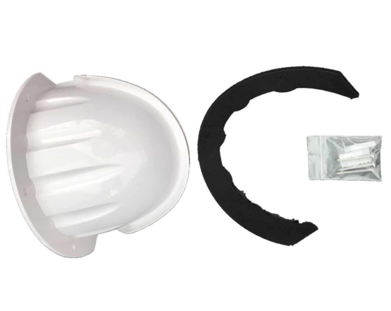 UNIVERSAL SUN RAIN SHADE CAMERA COVER SHIELD FOR NEST IQ/RING/ARLO/DOME/BULLET OUTDOOR CAMERA - WHITE