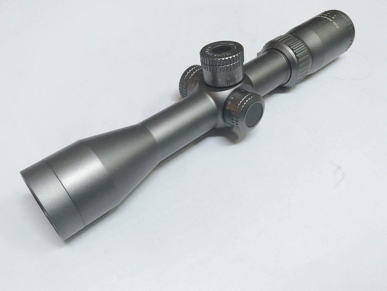Ade Advanced Optics Grey Diamond Titanium 3-12x40 Rifle Scope with 30mm Tube and mounting Rings