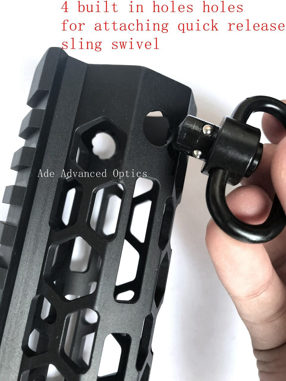 `-MADE IN USA!- ADE HONEYCOMB 17" INCH MLOK RAIL SUPER SLIM HANDGUARD FREE FLOAT