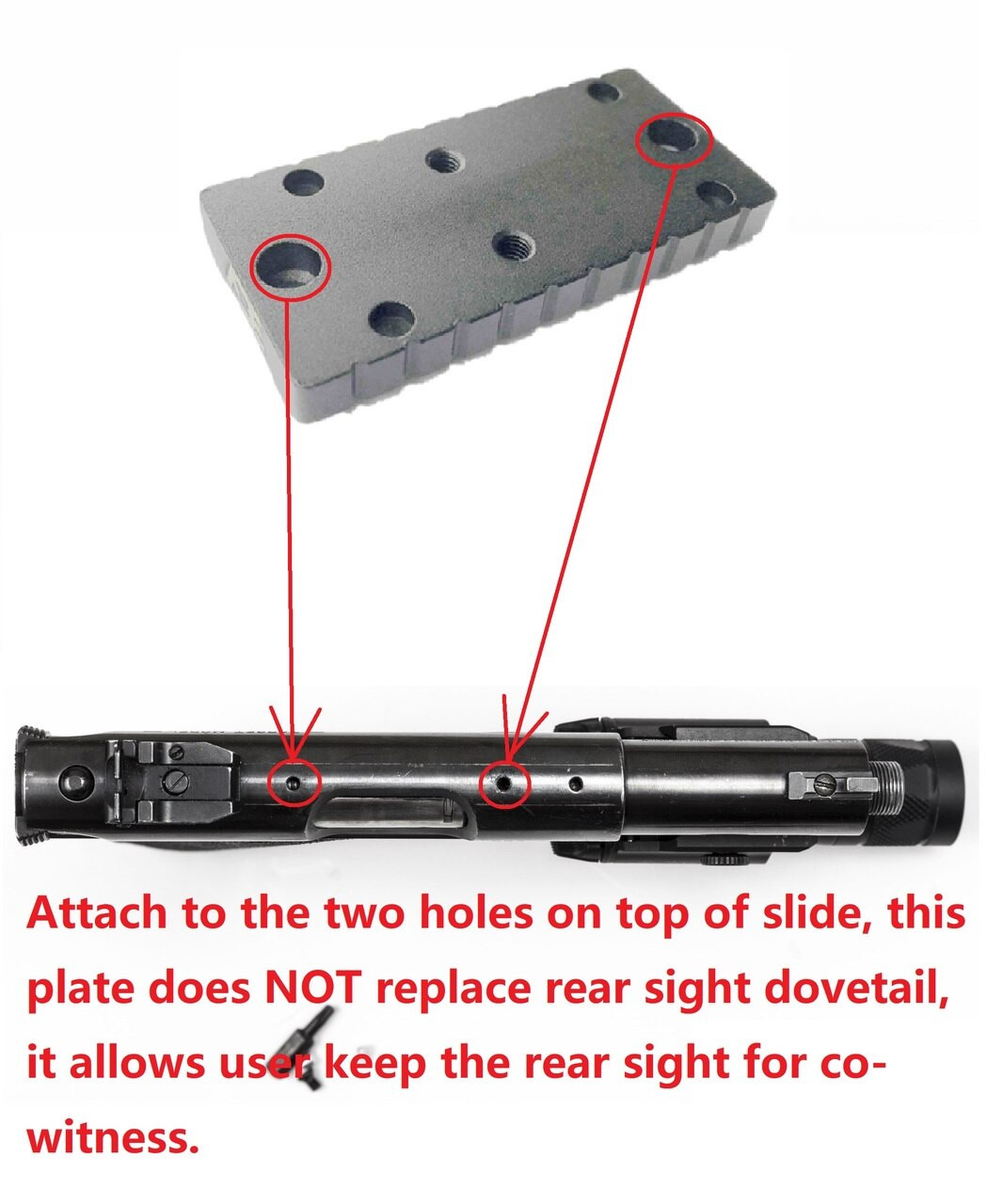 ADE RD3-013 Red Dot Sight for Ruger Mark 1,2,3,4, I,II,III,IV,IV-Lite,22/45 pistol Handgun