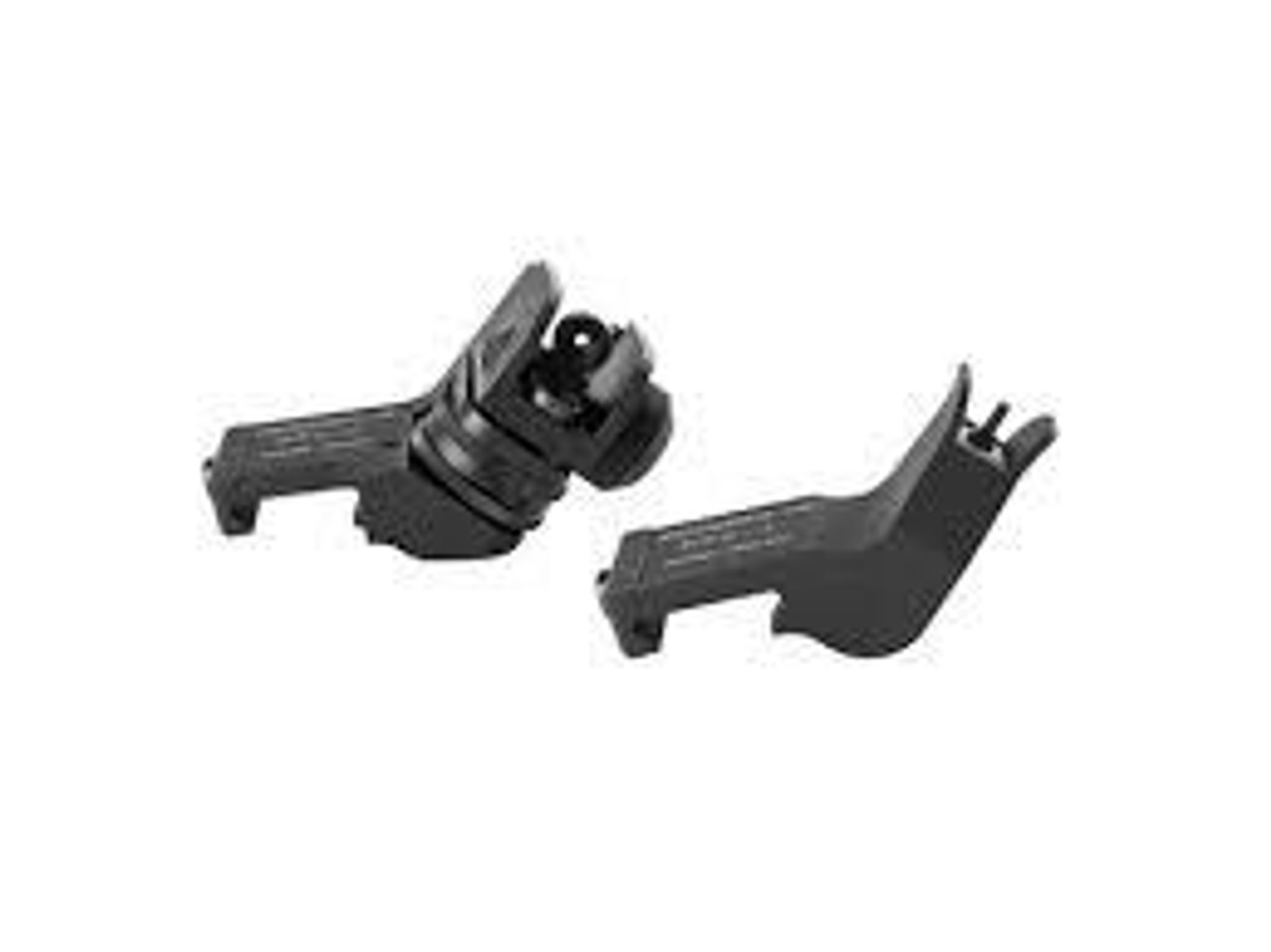 Polymer Front and Rear 45 Degree Offset Rapid Transition BUIS Backup Iron Sight Rifle