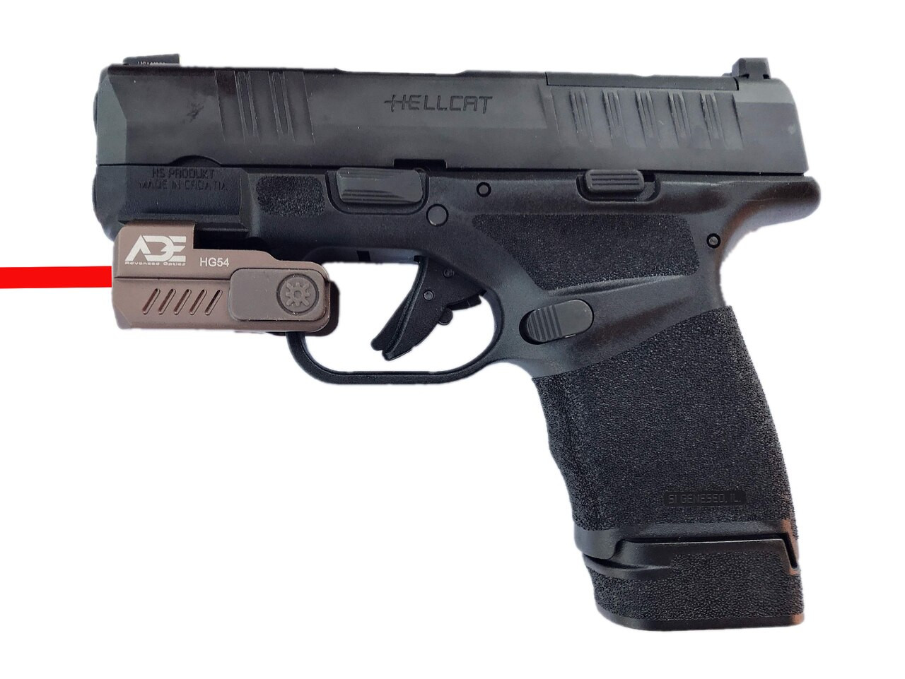 Ade Advanced Optics FDE HR54 Rechargeable SUPER ULTRA COMPACT PISTOL RED LASER SIGHT FOR ALL FULL SIZE AND SUB-COMPACT HANDGUNS