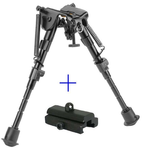 5 level 6"-9" rifle Bipod Fore grip Metal Mount TACTICAL folding Picatinny rail  by Ade Advanced Optics