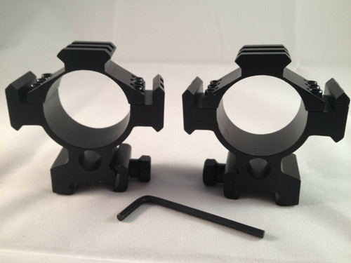 Ade Advanced Optics 34mm Tactical Mounts for Rifle Scope Rings with 3 Side Rails