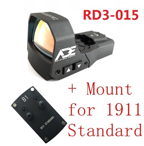 Ade RD3-015 Zantitium RED Dot Reflex Sight for Colt 1911 Style Standard Pistol