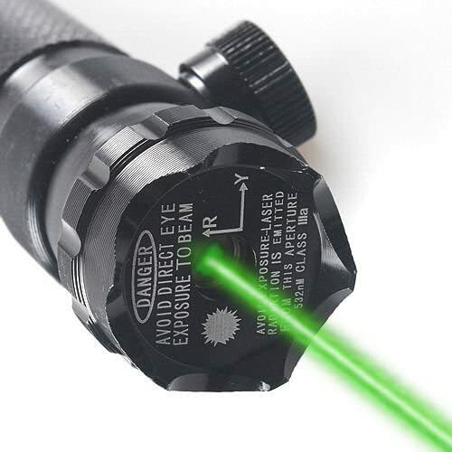 Ade Advanced Optics 532nm Tactical Green Laser Sight Hunting Rifle Dot Scope with On/Off Swith Picatinny/Weaver Mounts + Barrel Mount