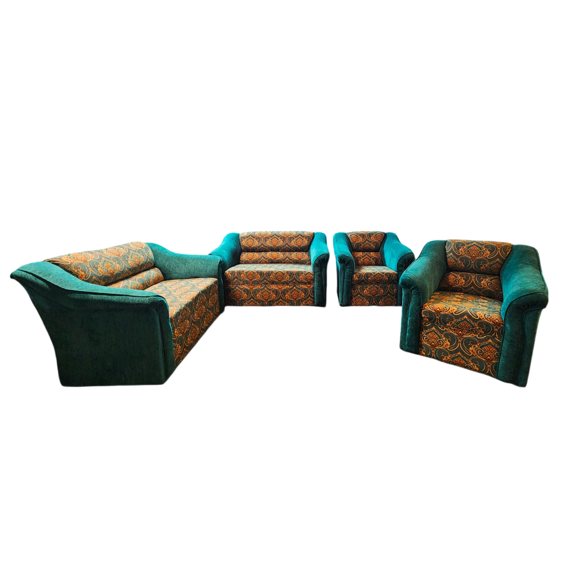 Fauna Latui Fabric Sofa 4pc Assorted Colors