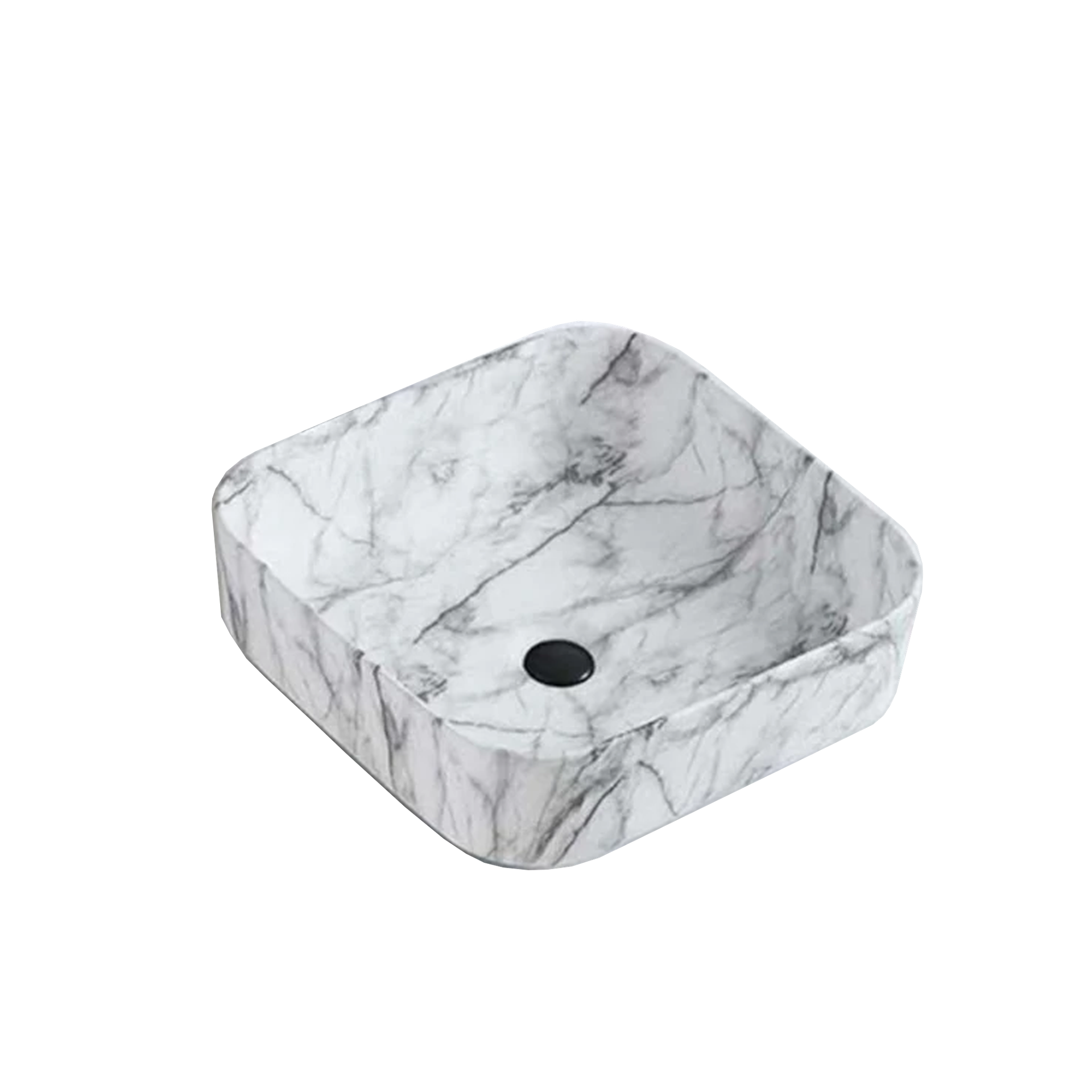 Inox Marb Basin SQ 395 White
