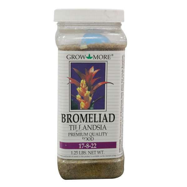 Grow More Bromeliad Fertilizer Plant Food 17-8-22 1.25lbs