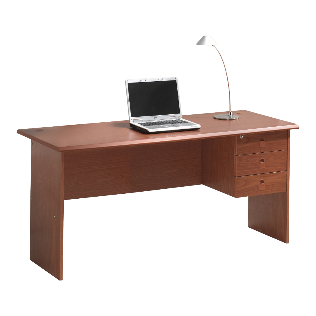 Acmi Master Writing Table 3 Drawers L1400 x W600 x H750mm Beech #NAD-0003