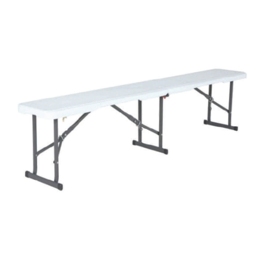 Lifestyle Folding Half Bench 6ft White