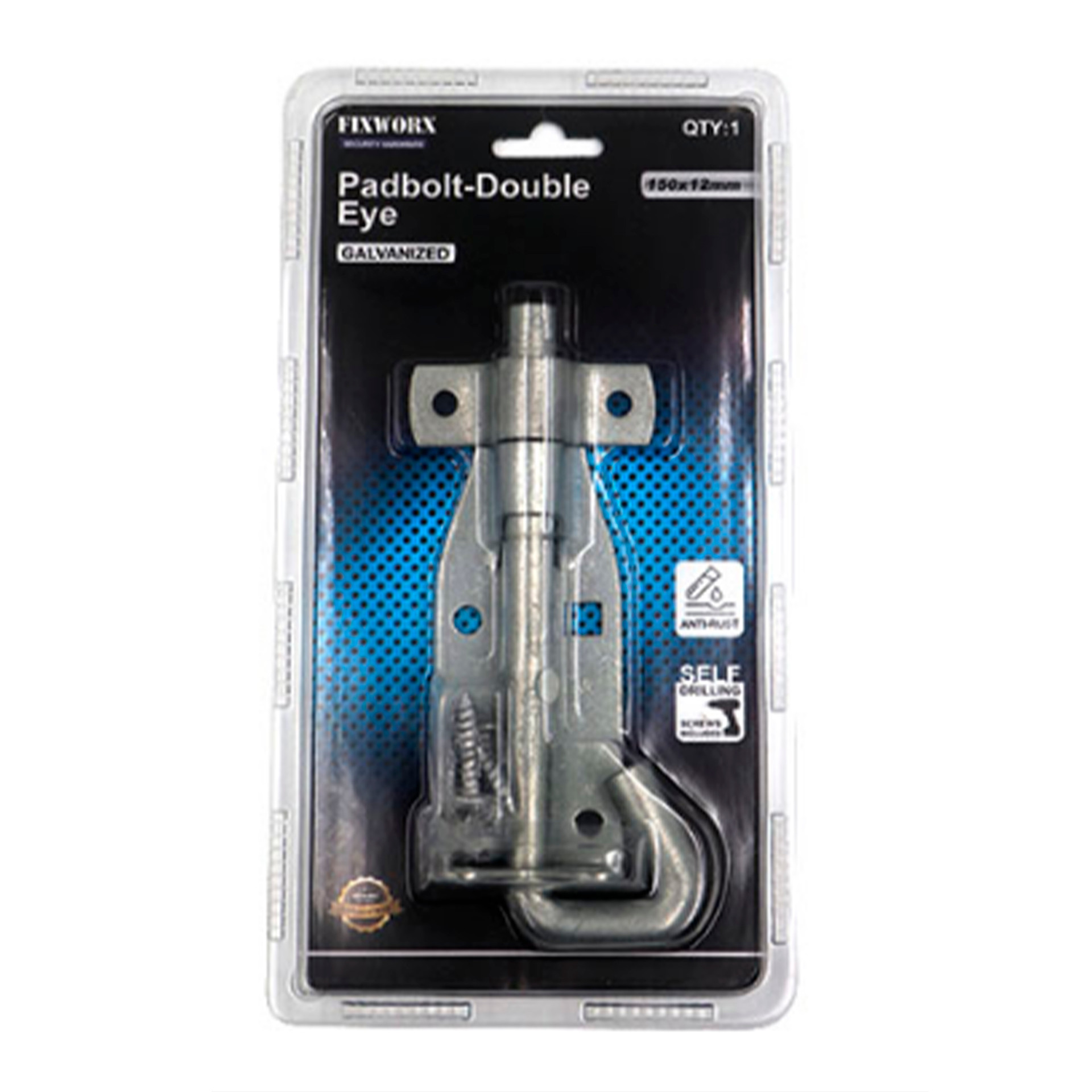 Fixworx Padbolt D/Eye Galv. 150 x 12mm CD1
