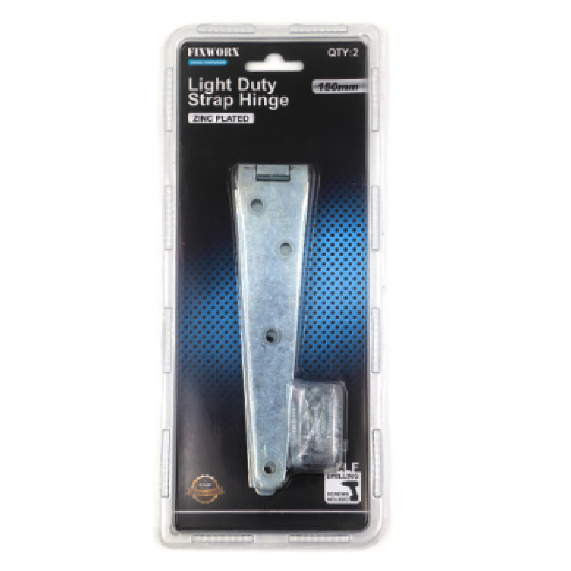 Fixworx Hinge Strap L/Duty ZP 6" (150mm) CD2