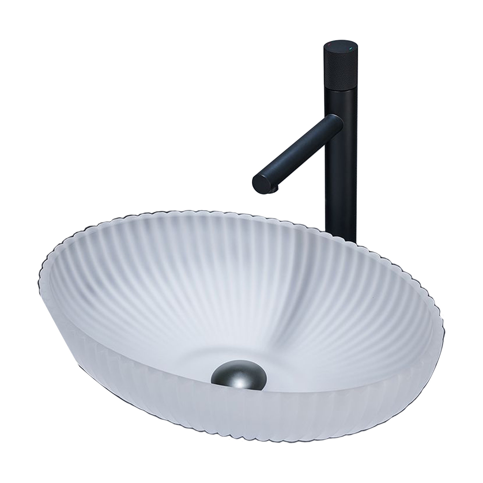Inox Above Counter Frosted Glass Basin 470 x 470mm