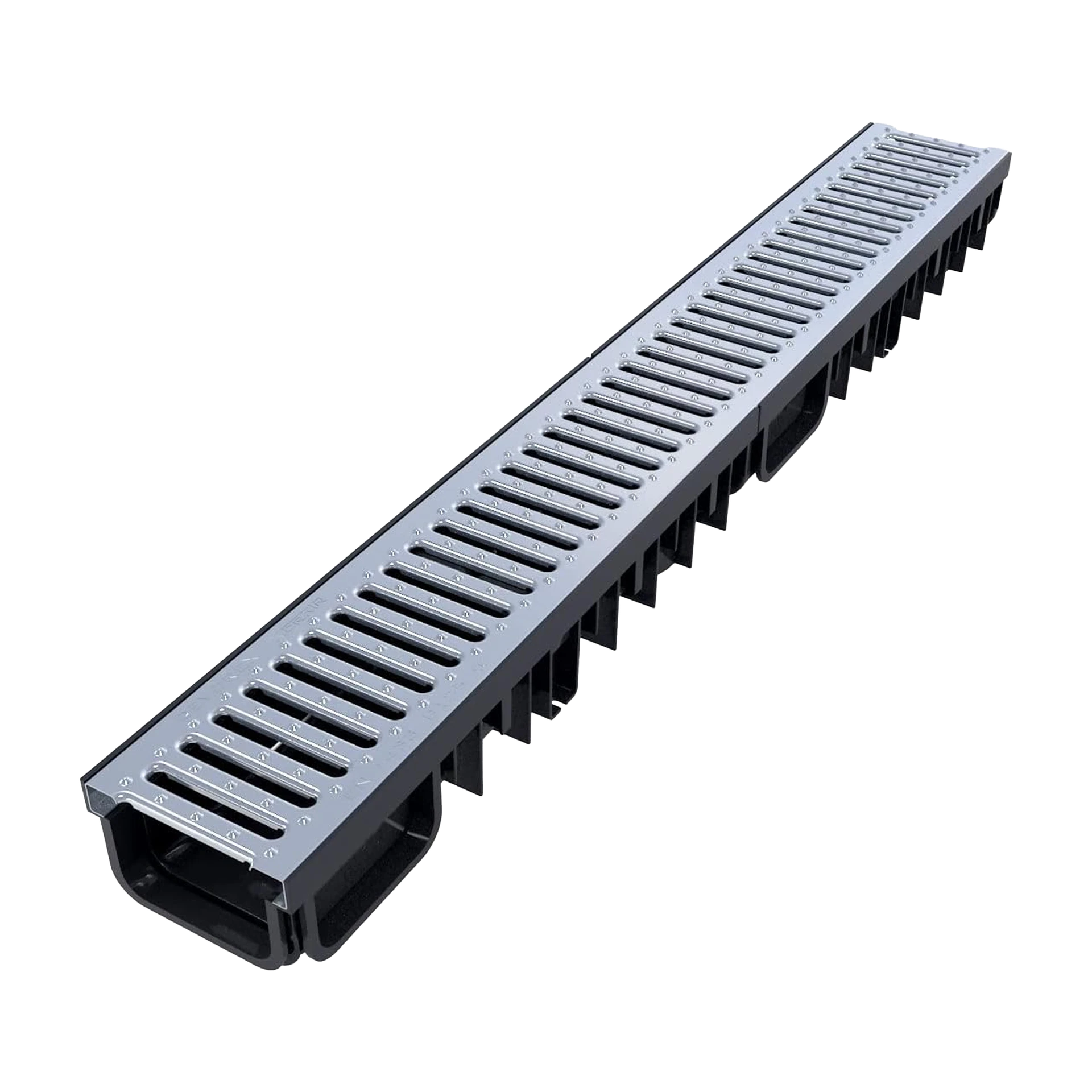 Storm Drain c/w Galvanized Steel Grating 100mm x 100mm x 1m