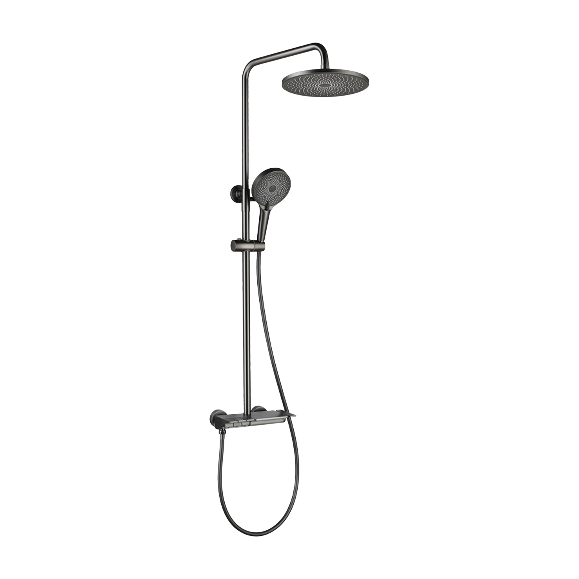 Claytan Three Way Switch Diverter Shower System Gun Metal