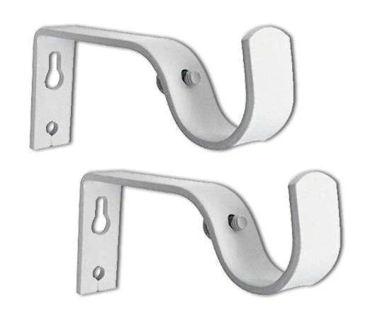 Curtain Rod Bracket 16-20mm White 2pc