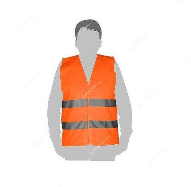 Tolsen Safety Reflective Vest Fluro Orange (L)